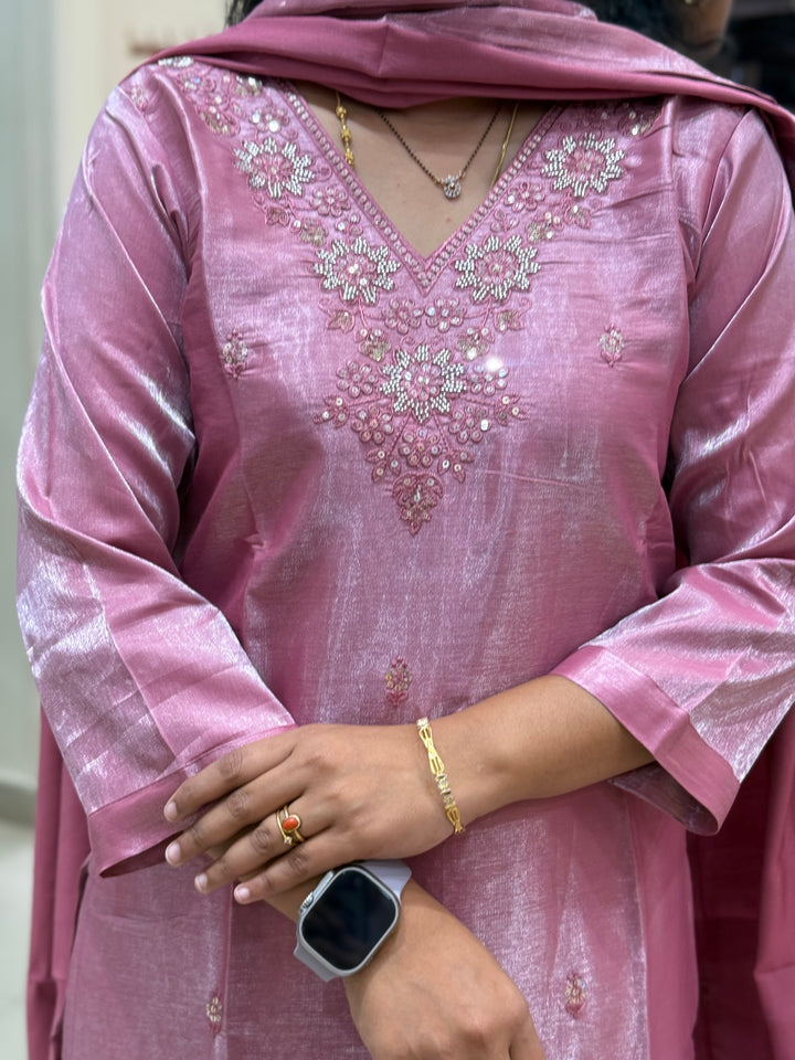 Premium Roman Silk Kurta Set – Elegant Collection | R116