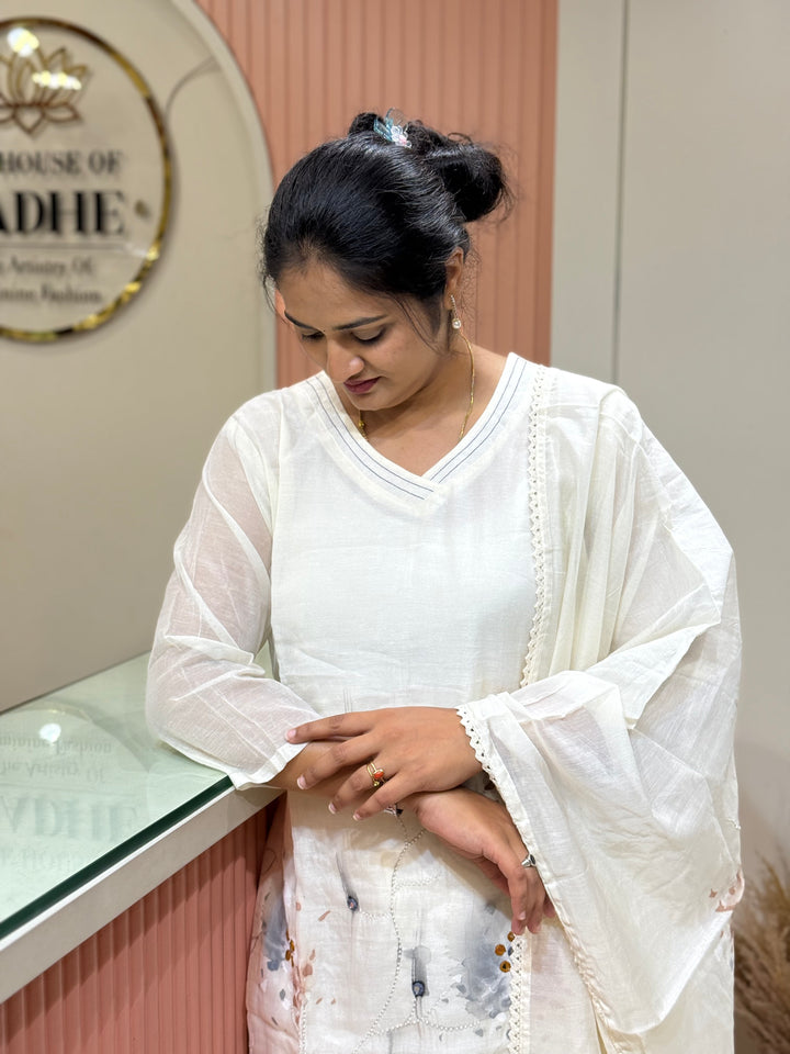 Banarasi Mul Chanderi 3 pcs Collection | R218