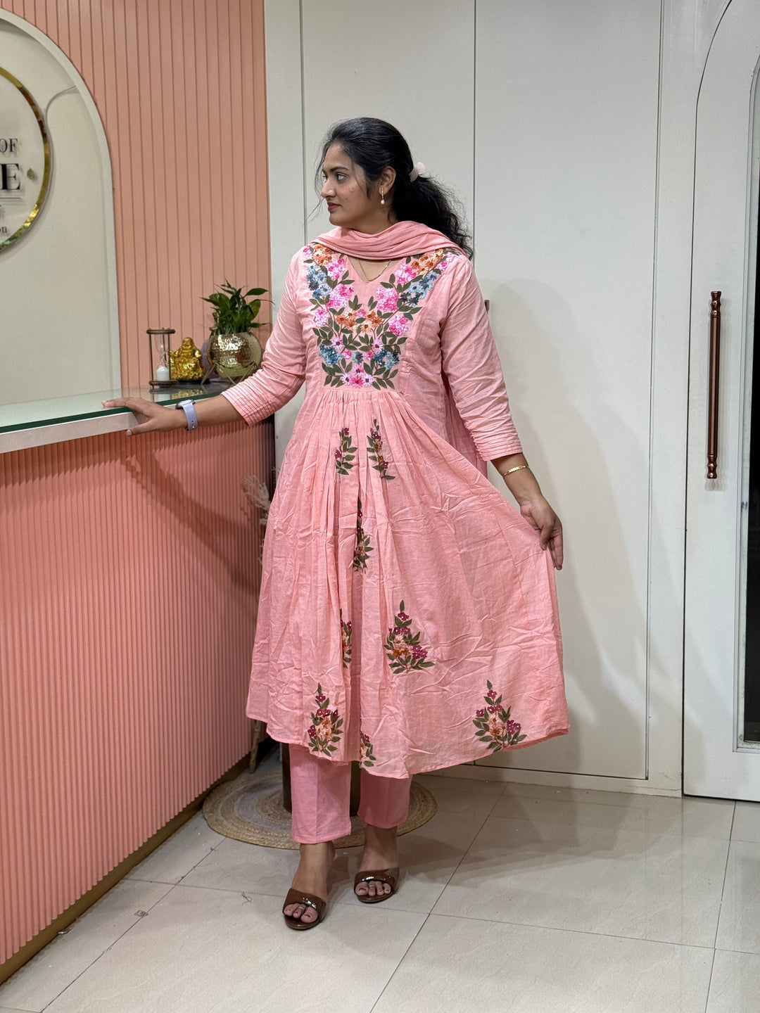 Pure Mul Cotton Collection with Handwork | R190