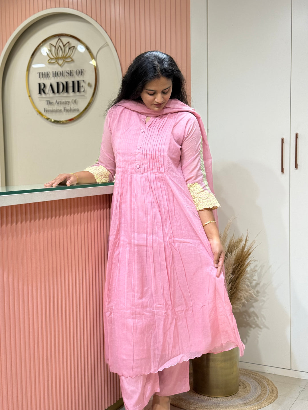 Banarasi Mul Chanderi Collection (Cotton Lining )| Applique Work | R225