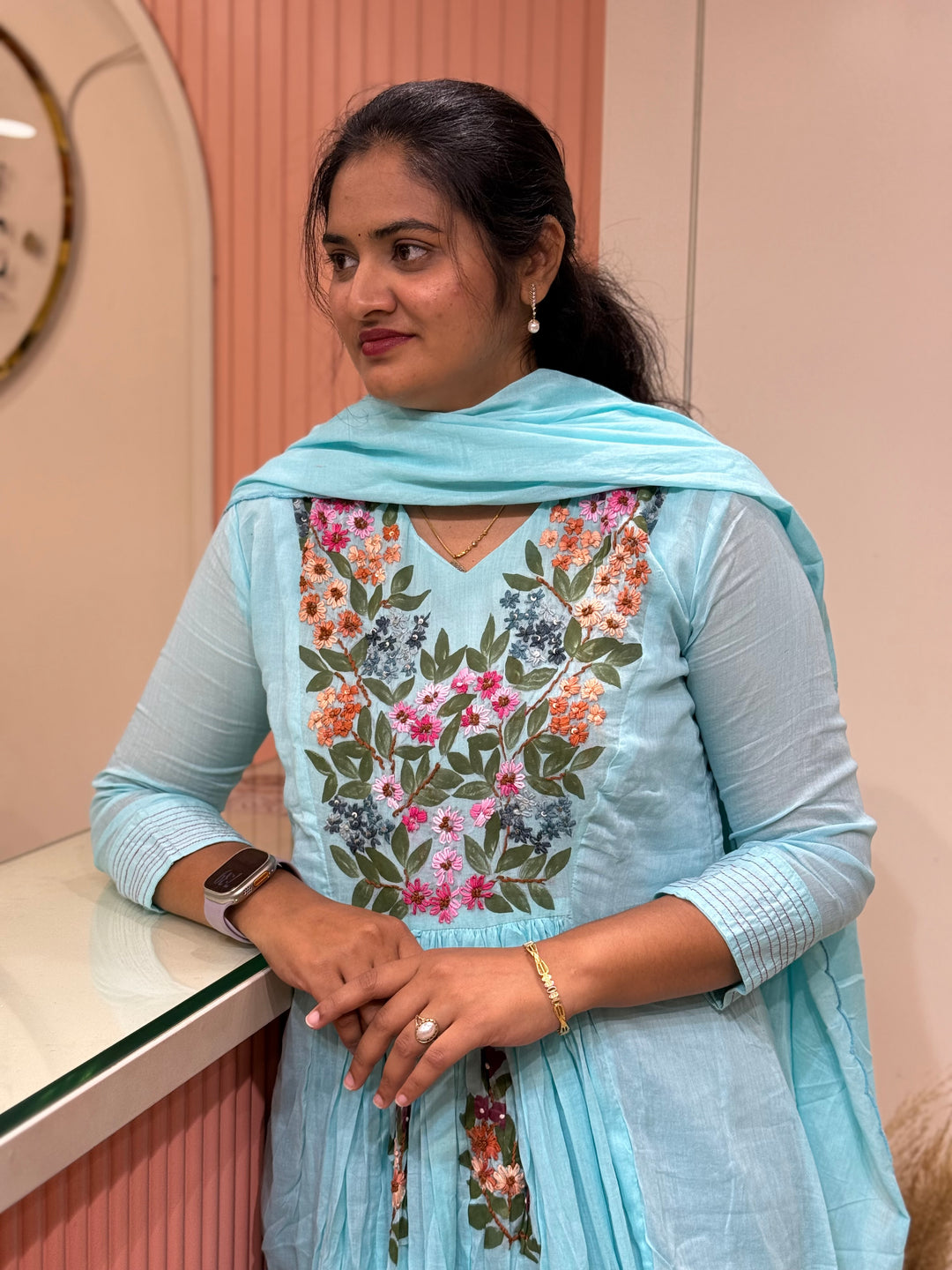 Pure Mul Cotton Collection with Handwork | R190