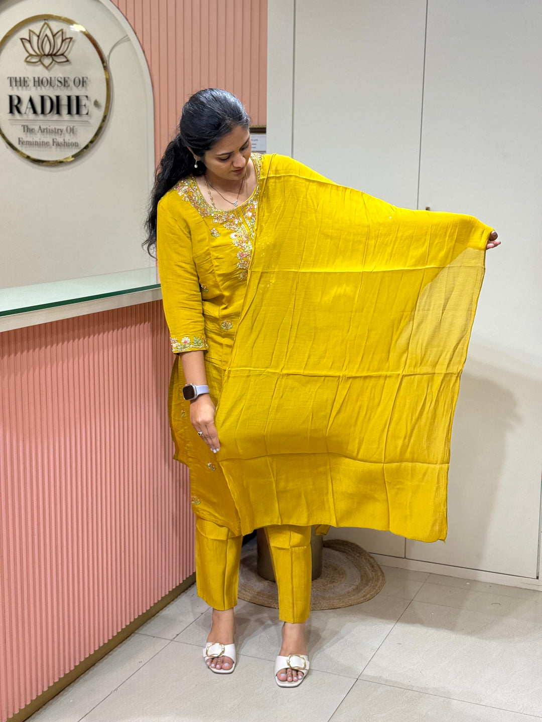 Pure Mul Chanderi Collection with Handwork ( Cotton Lining) | R216