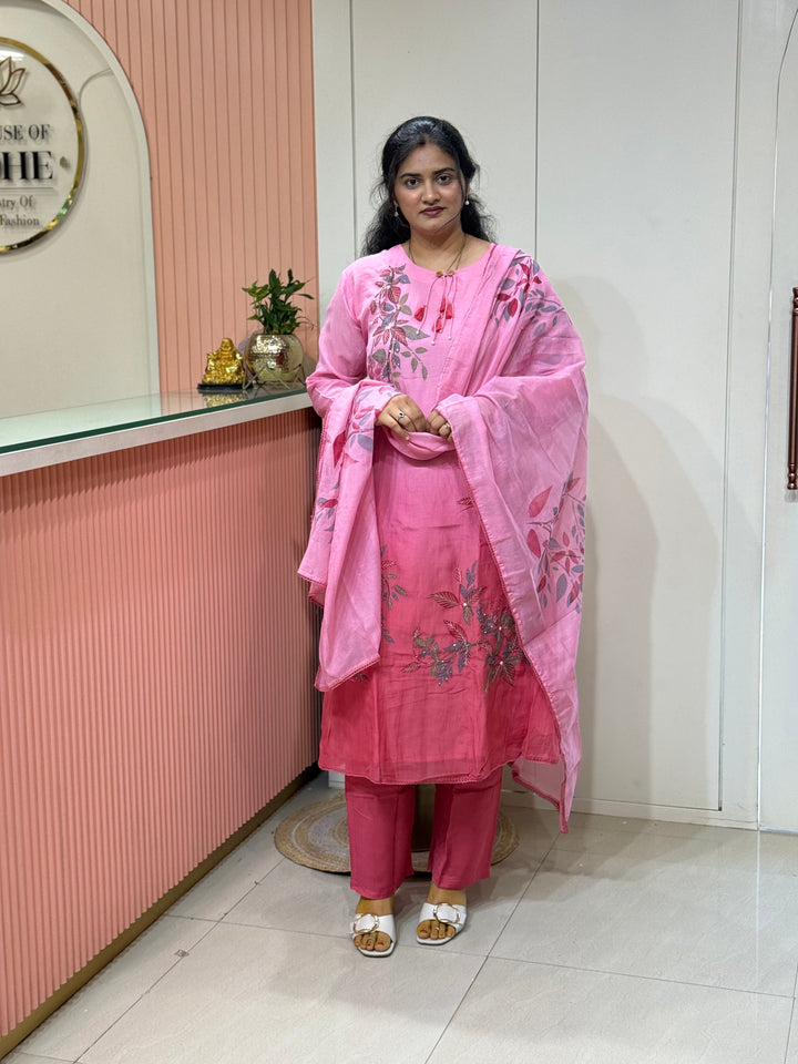Pure Banarasi Mul Chanderi Exclusive Designer Collection (Cotton Lining)| R218