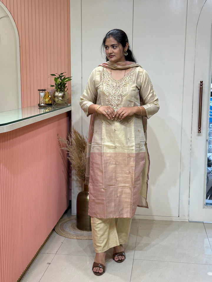 Pure Tissue Collection | Neck Handwork &amp; Beautiful Dupatta | R148