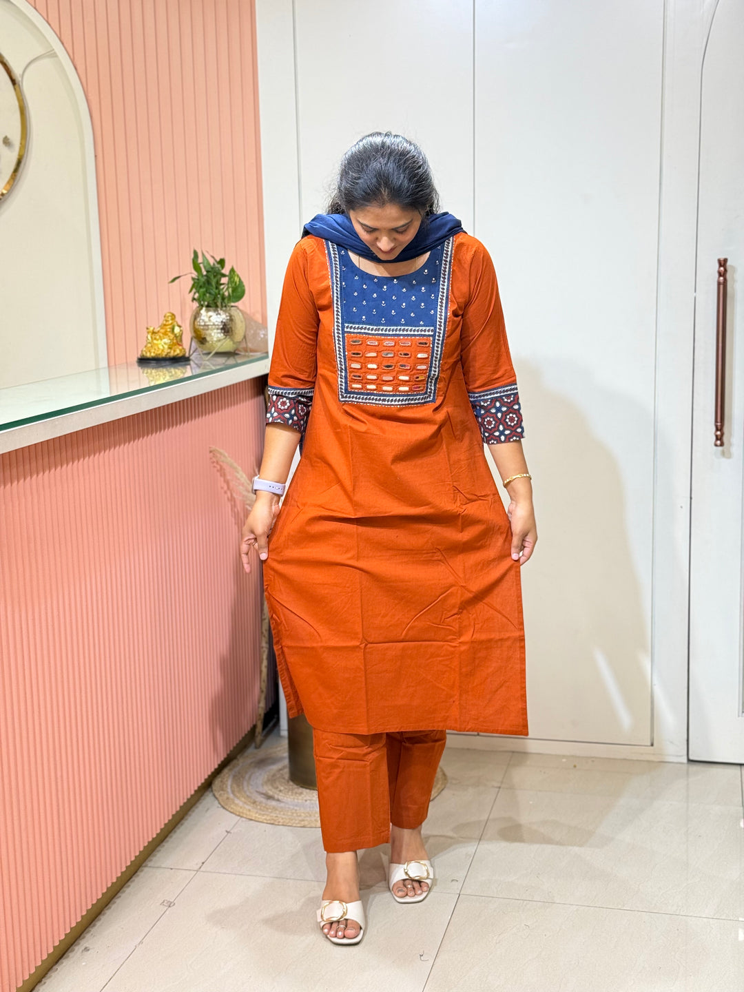 Pure Cotton Collection with Real Mirror Work | R210