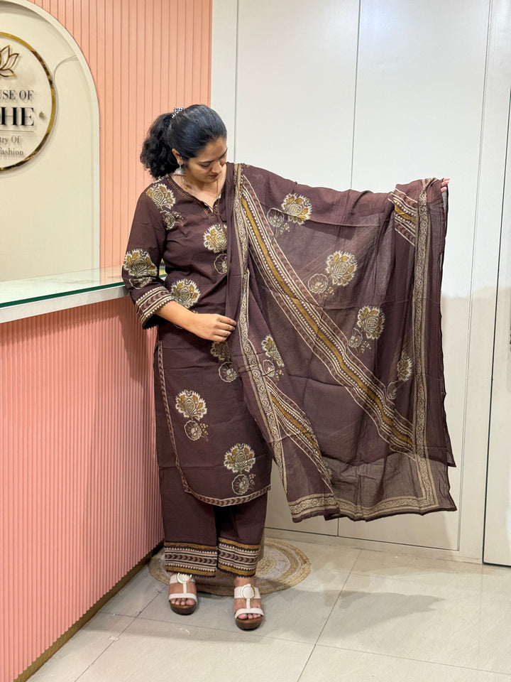 Premium Cotton 3 Pcs Kurta Set | Trending Summer Collection | RADHE101