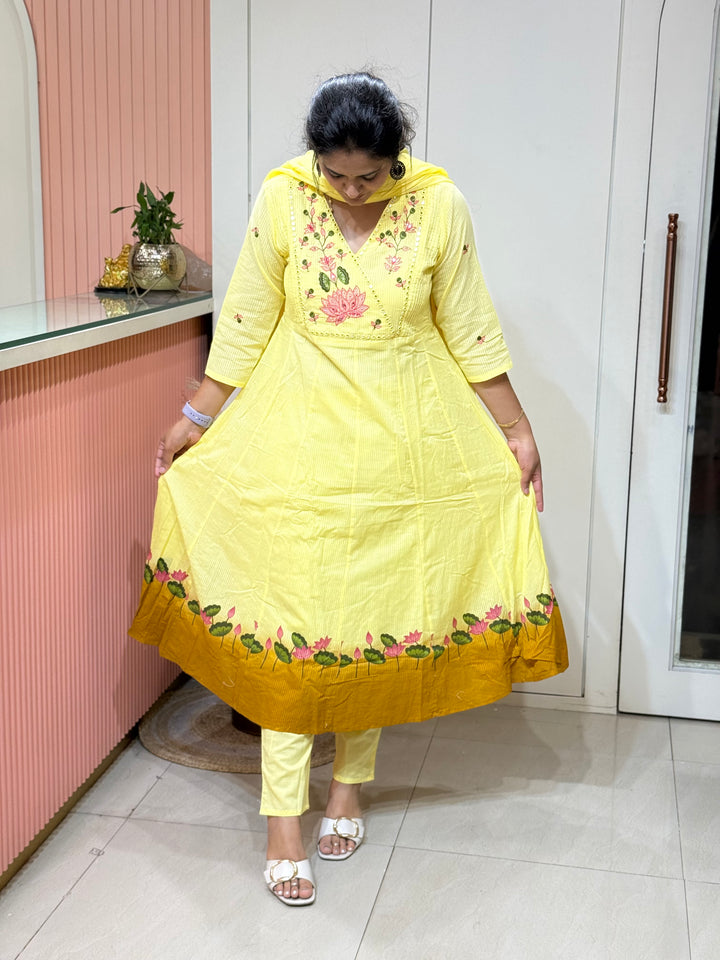 Mulmul Cotton with Brush Paint Collection (Cotton Lining )| R164