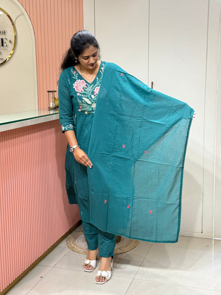 Mul Cotton Collection with Embroidery work (Both the Side Pockets) | R150