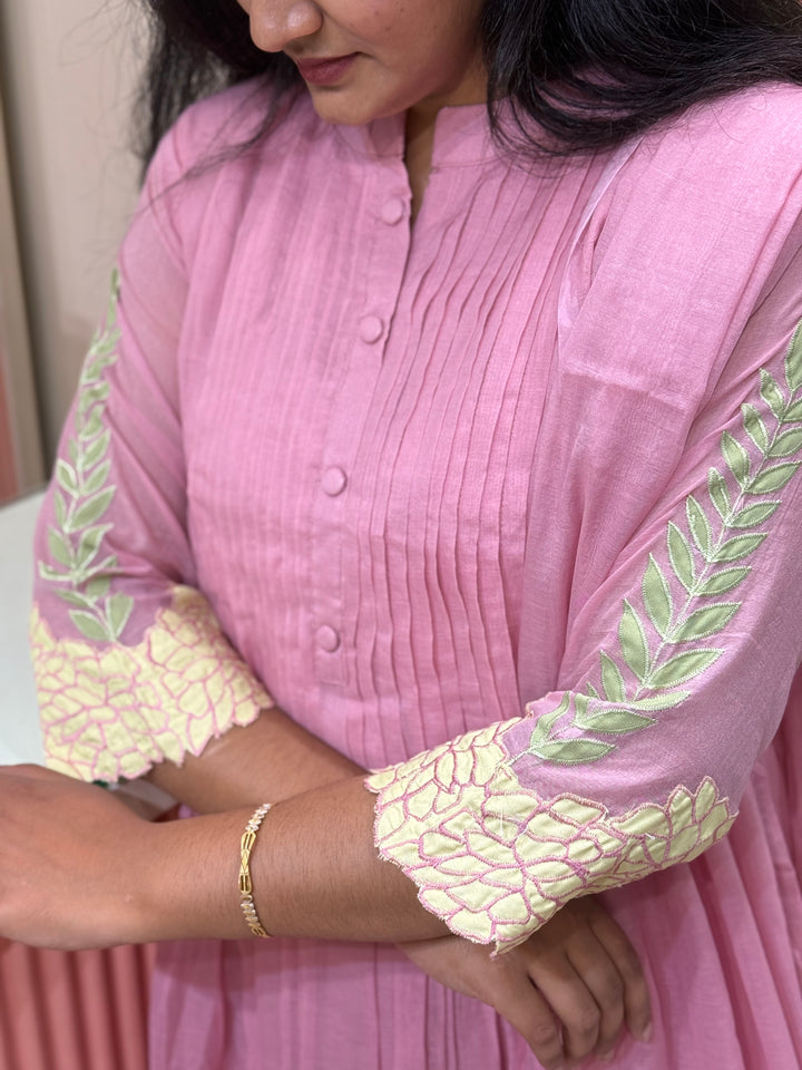 Banarasi Mul Chanderi Collection (Cotton Lining )| Applique Work | R225