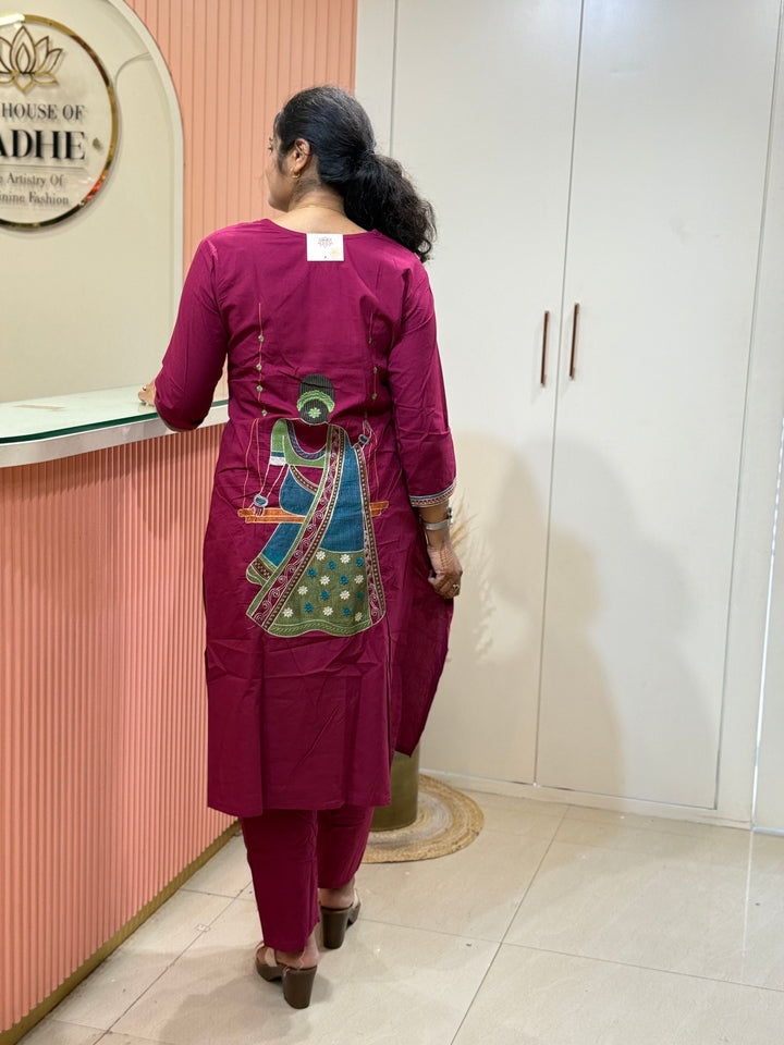 Cotton 2 Pc Embroidered Collection – Front &amp; Back Work | R137