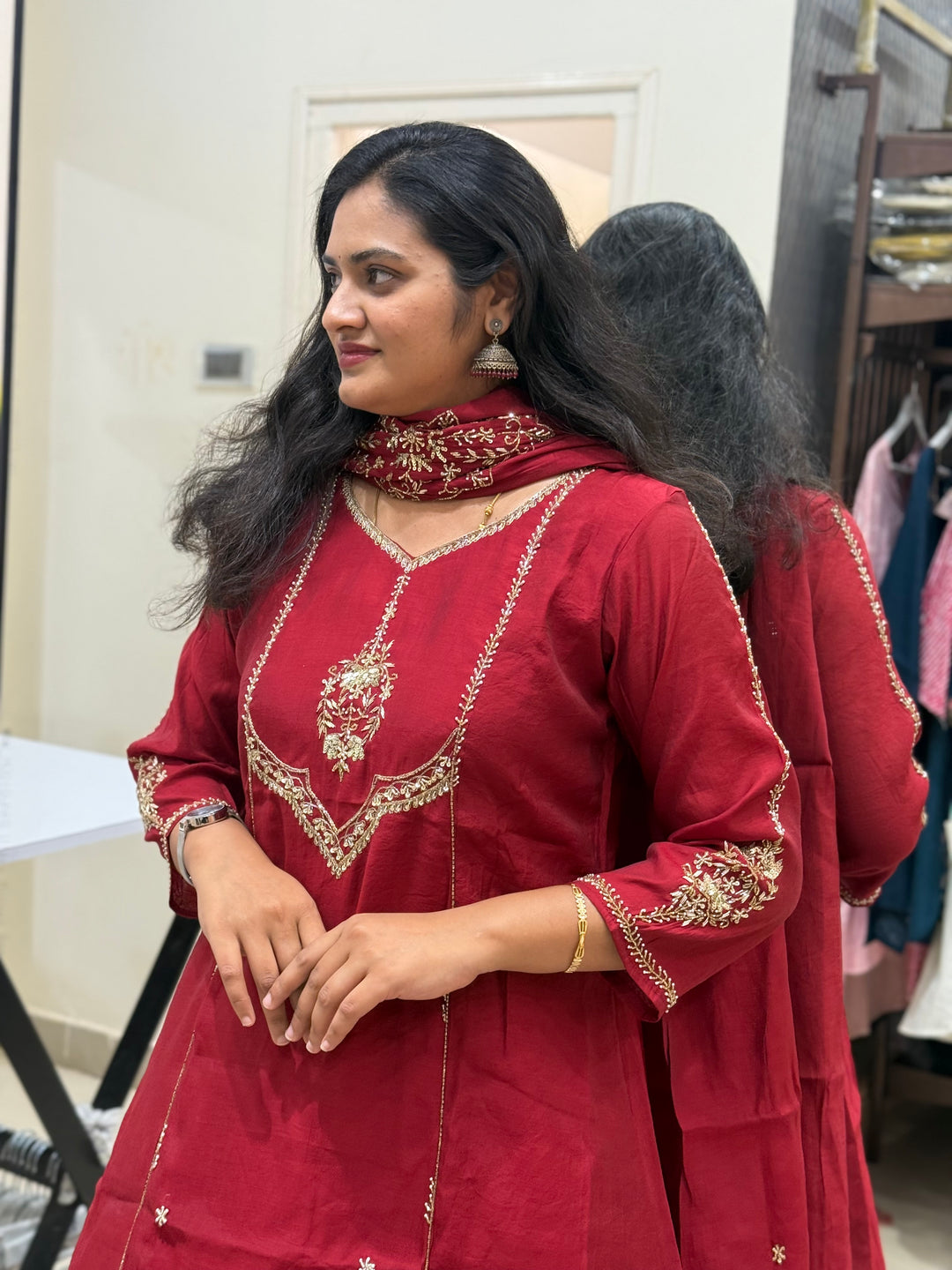 Premium Mul Chanderi Party wear Collection with Dupatta Work | R206