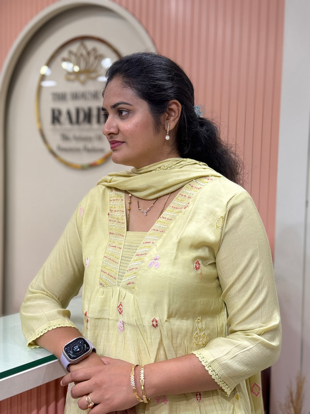 Mul Chanderi Collection with Embroidery work (Cotton Lining)| R204