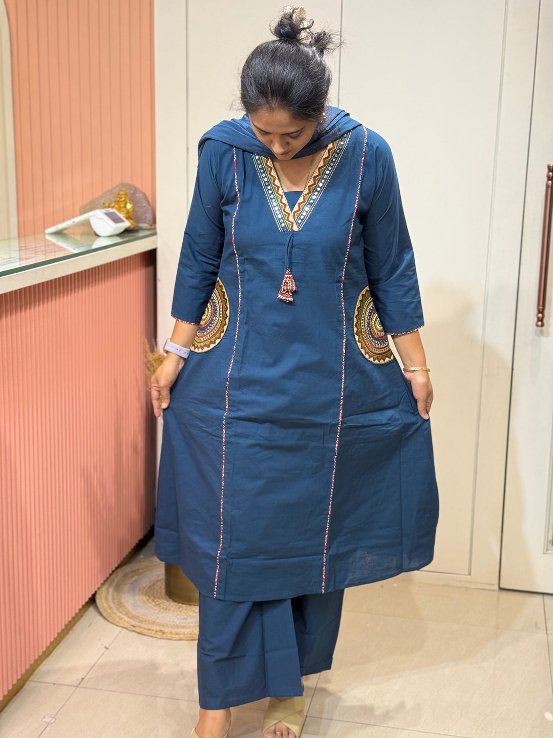 Cotton 3 Pc Kurta Set – Cotton Collection | R162