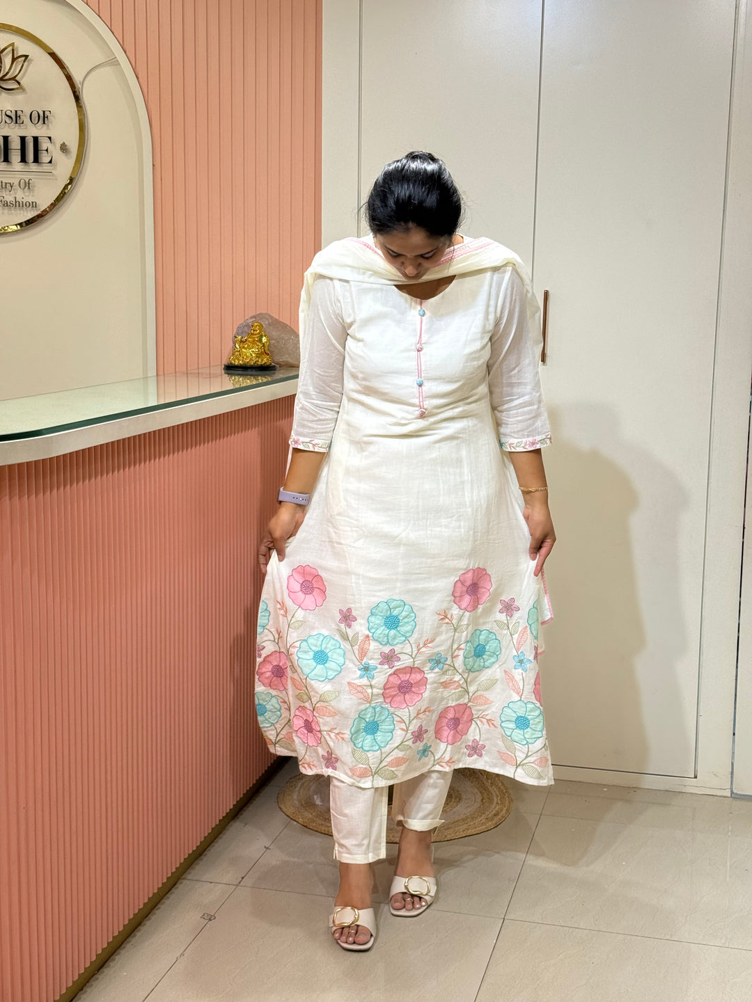 Pure Mul Cotton Collection With Embroidery work | R212