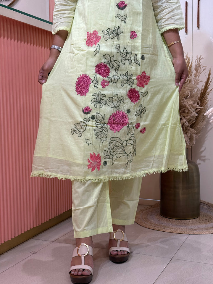 Premium Pure Mul Cotton Collection With Floral Embroidery | R190