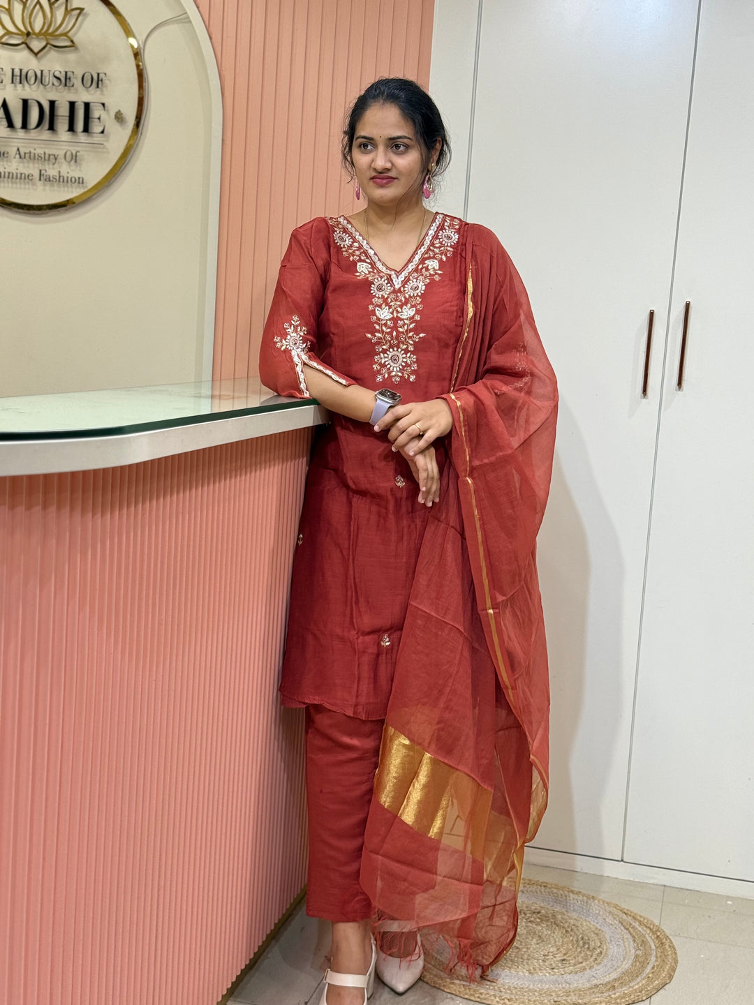 Banarasi Mul Chanderi Festive Suit Set – RADHE41