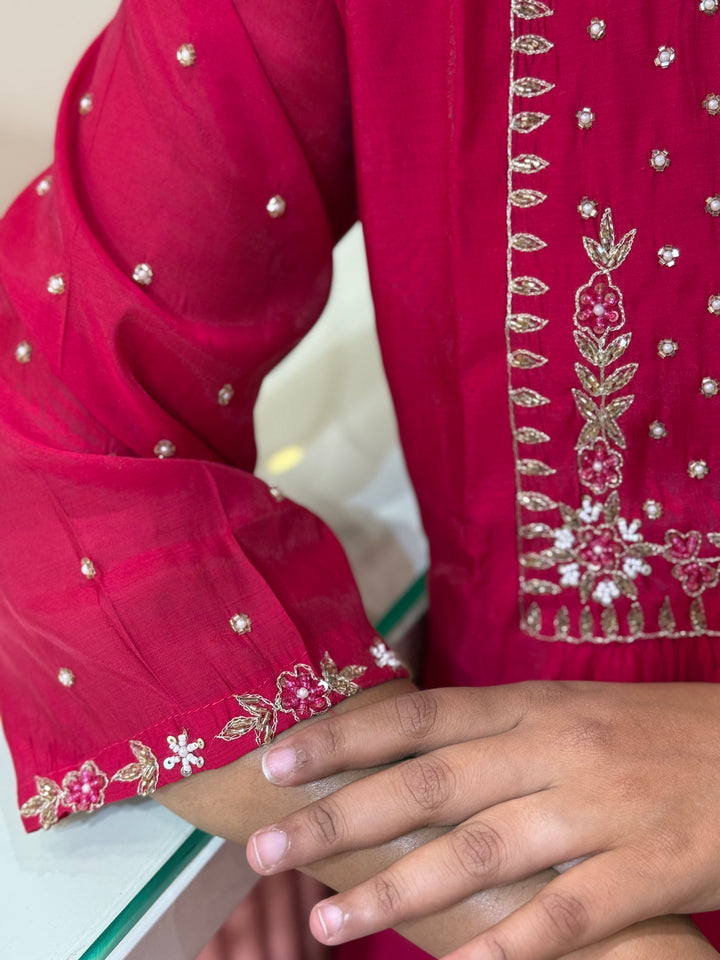 S Mul Chanderi with Kail Pattern | R214