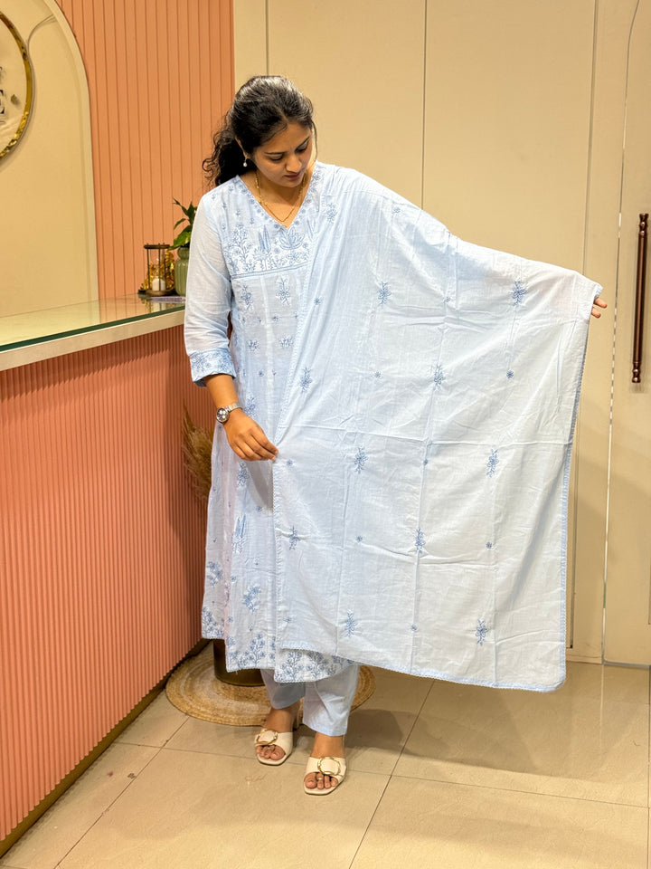 Mul Cotton Collection with Embroidery work (Cotton Lining)| R181