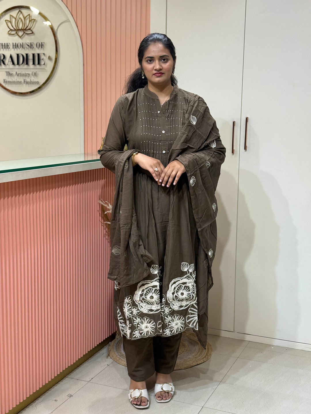 Pure Mul Cotton Collection with embroidery Work ( Cotton Lining) Extra Soft Fabric | R190
