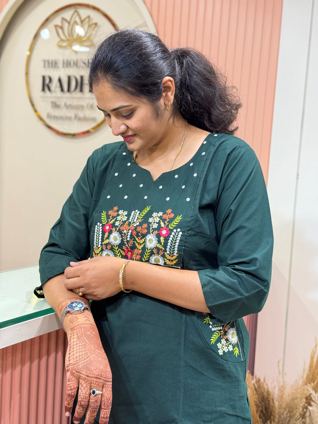 Cotton 2 Pc Kurta Set – Embroidered Collection | R137