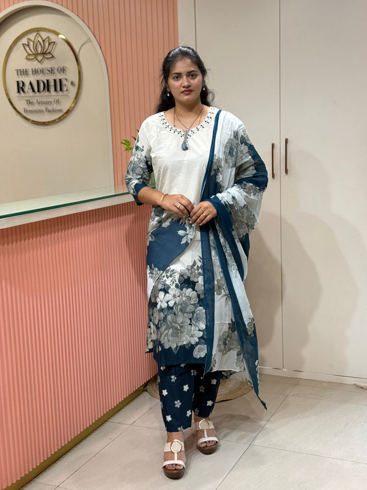 Cotton Collection with Beautiful Print with Full Length Cotton Dupatta | R230