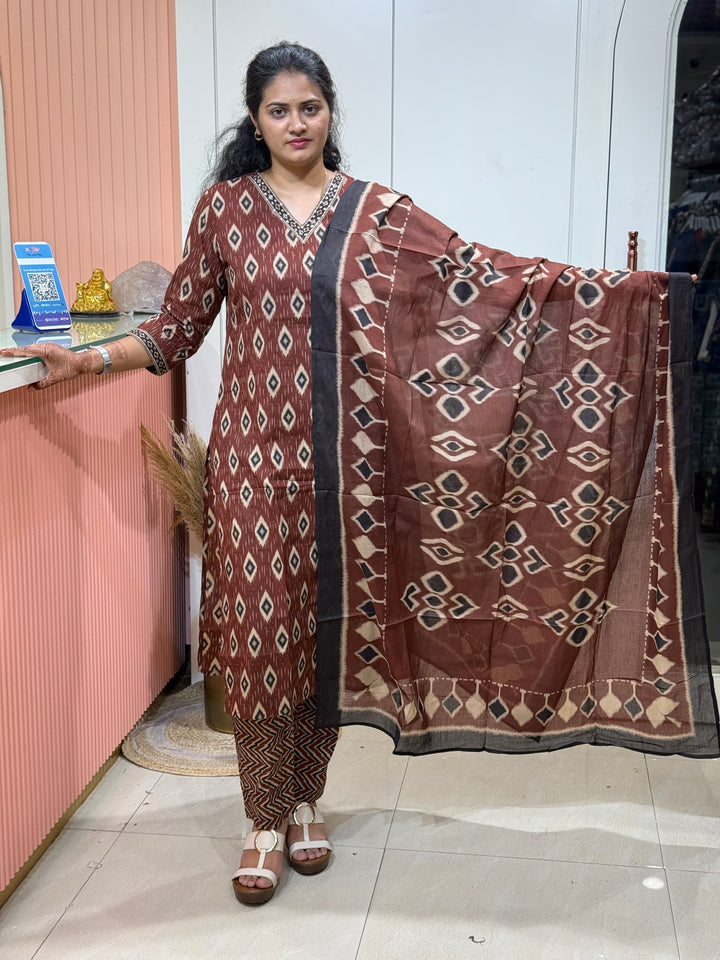 Cotton 3 Pcs Collection with Beautiful print | R173
