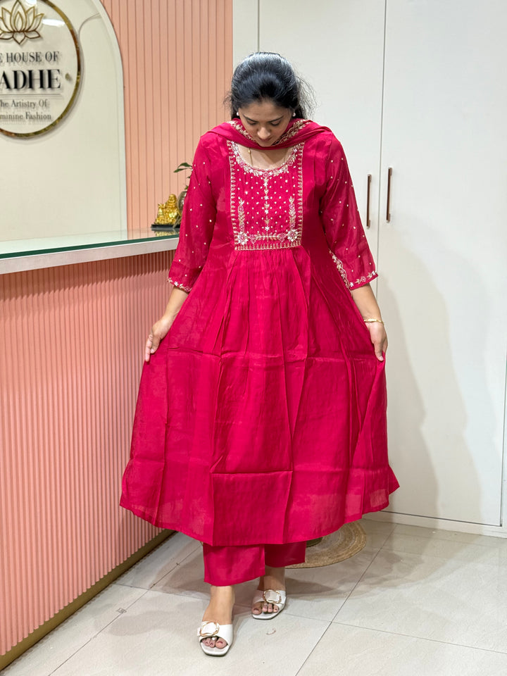S Mul Chanderi with Kail Pattern | R214