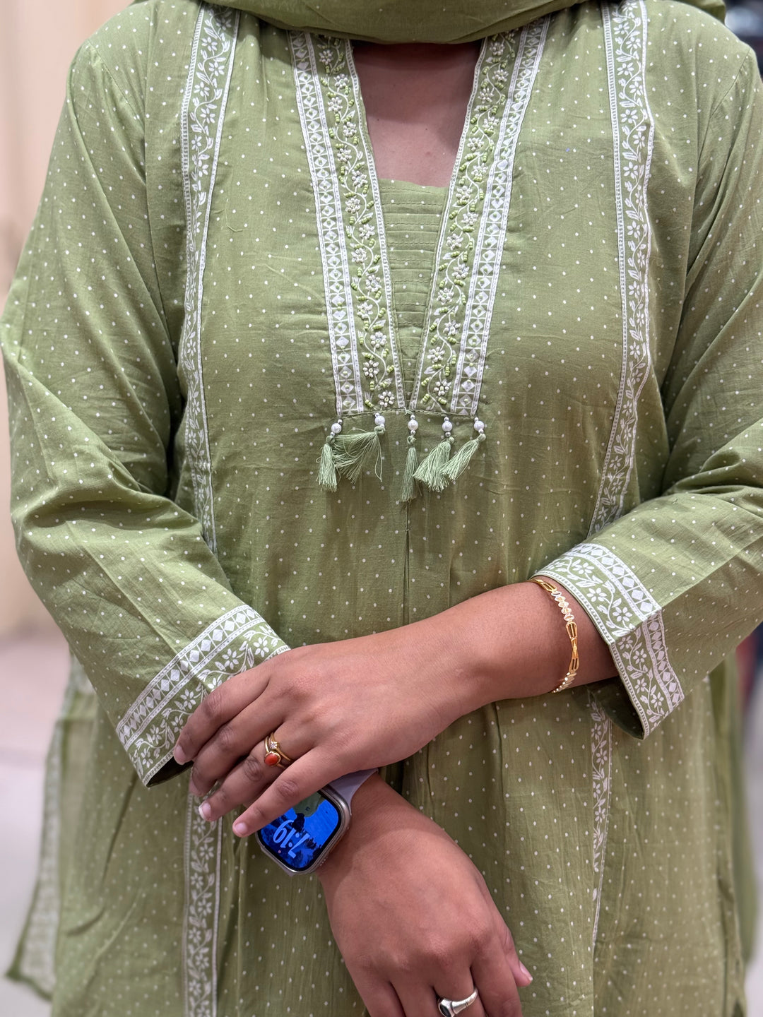 Pure 60×60 Cotton Kurta Set with Front Pockets  | R114