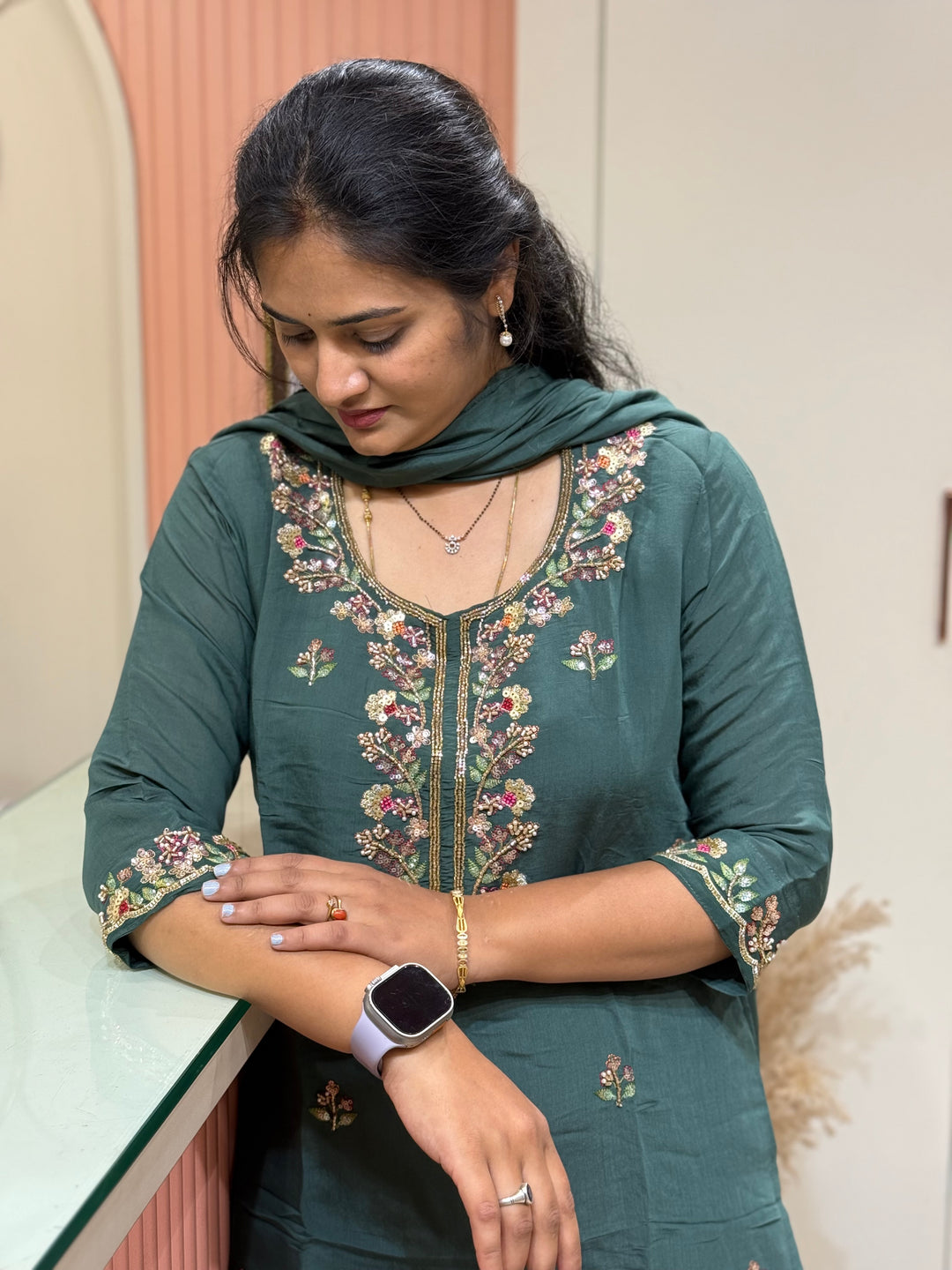 Pure Mul Chanderi Collection with Handwork ( Cotton Lining) | R216