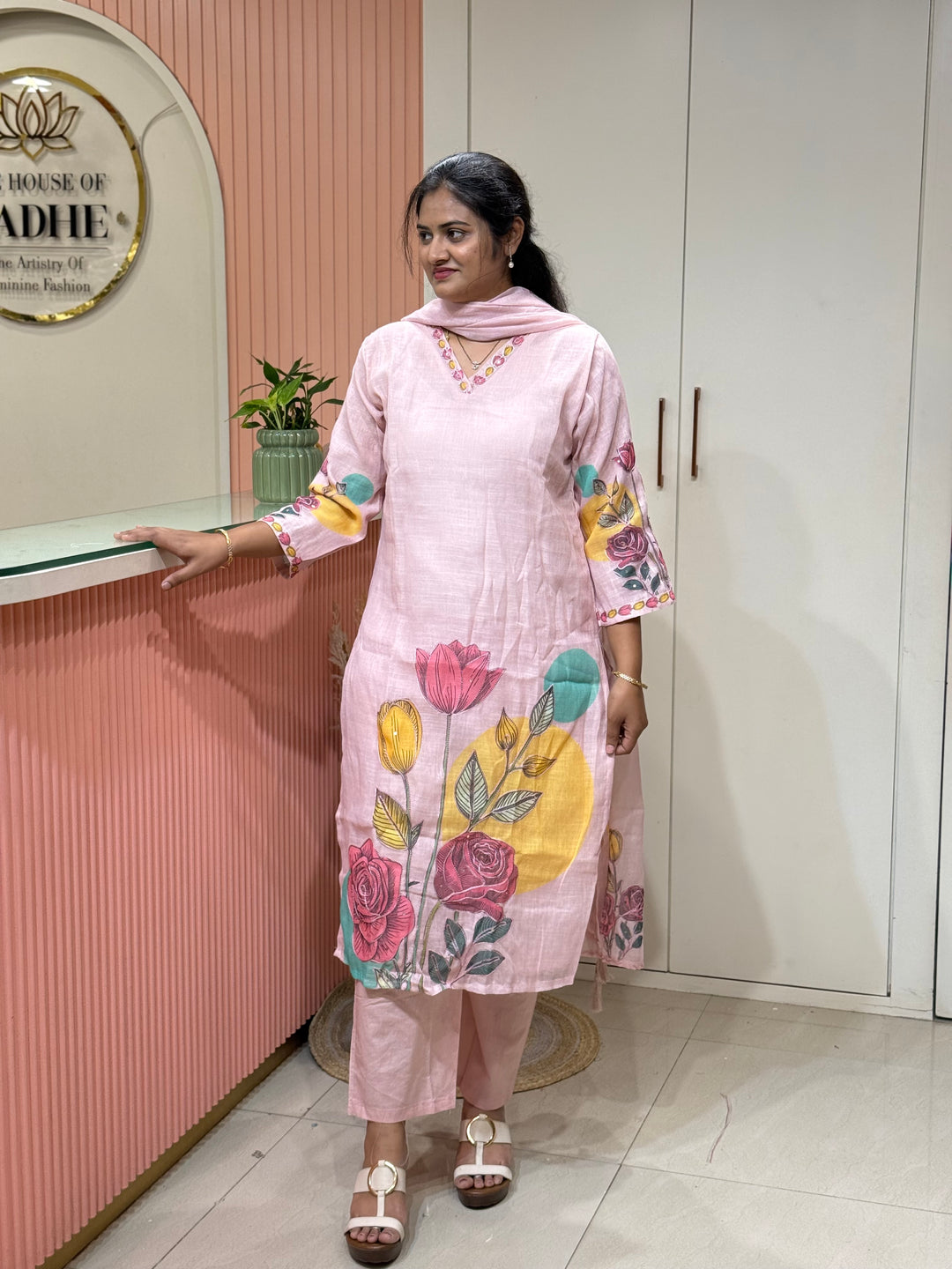 Linen Cotton 3 Pcs Set Collection with Cotton Lining | R146