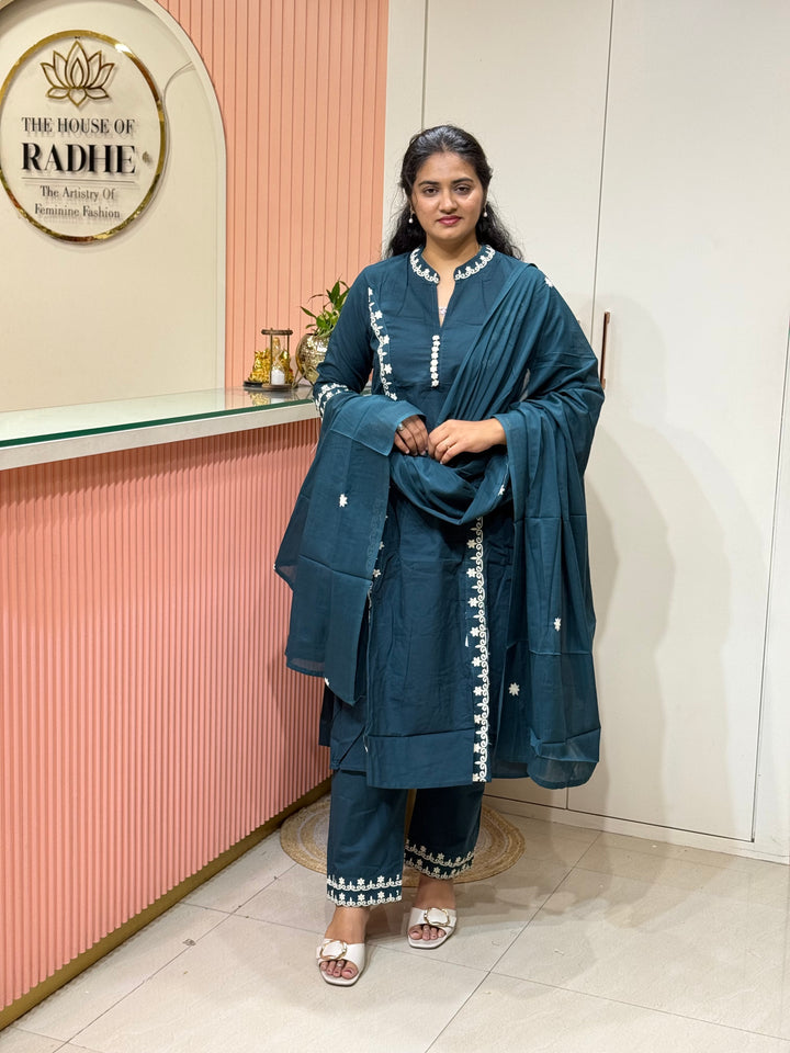 Cotton 3Pcs Set Collection with Embroidery work | R220