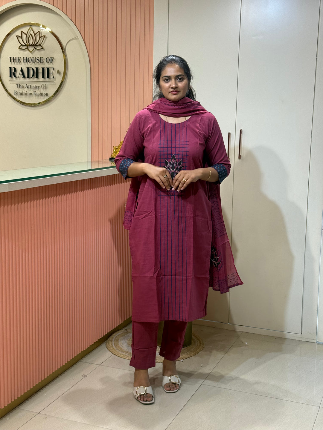 Khadi Cotton Collection with Hand Paint | R210