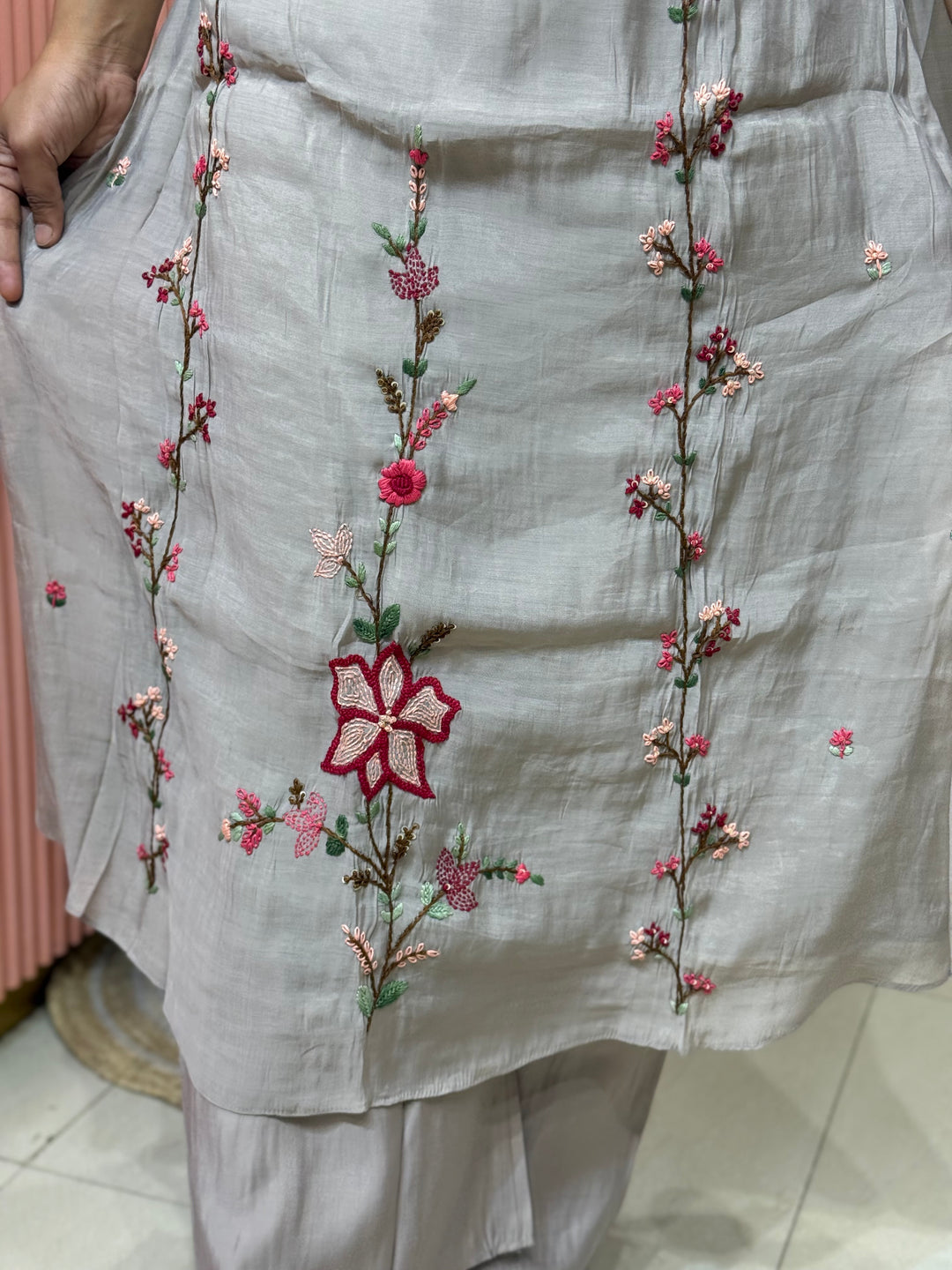 Pure Mul Chanderi Collection with Handwork ( Cotton Lining) | R229