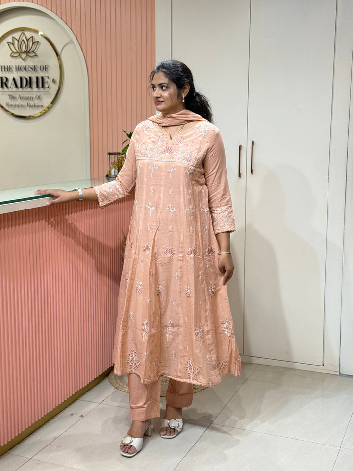 Mul Cotton Collection with Embroidery work (Cotton Lining)| R181