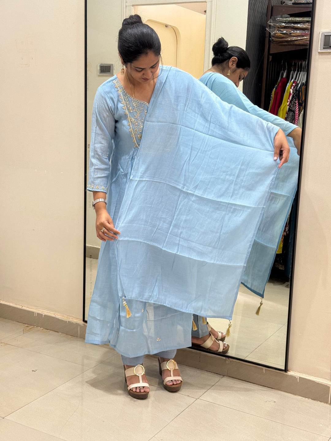 Premium Mul Chanderi Party wear Collection | R206