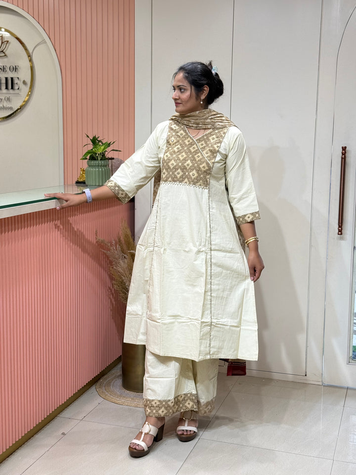 Cotton Collection with Patch work ( Full Length Dupatta ) | R210