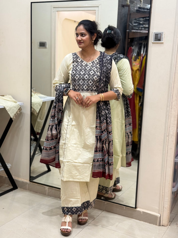 Cotton Collection with Patch work ( Full Length Dupatta ) | R210