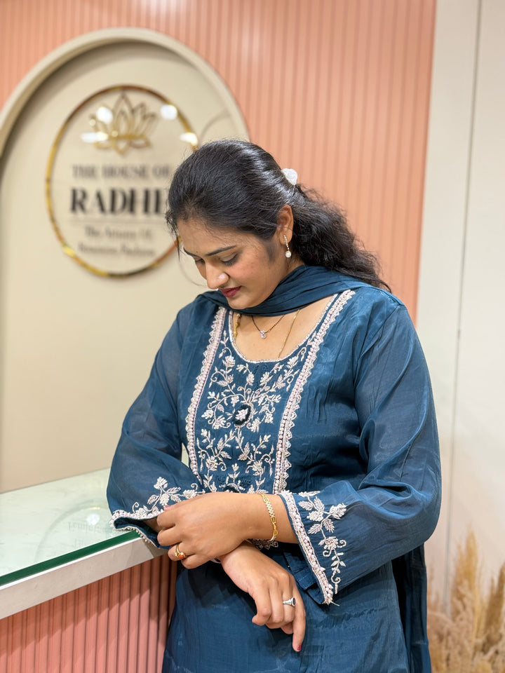 Pure Mul Chanderi Collection with Handwork ( Cotton Lining) | R229