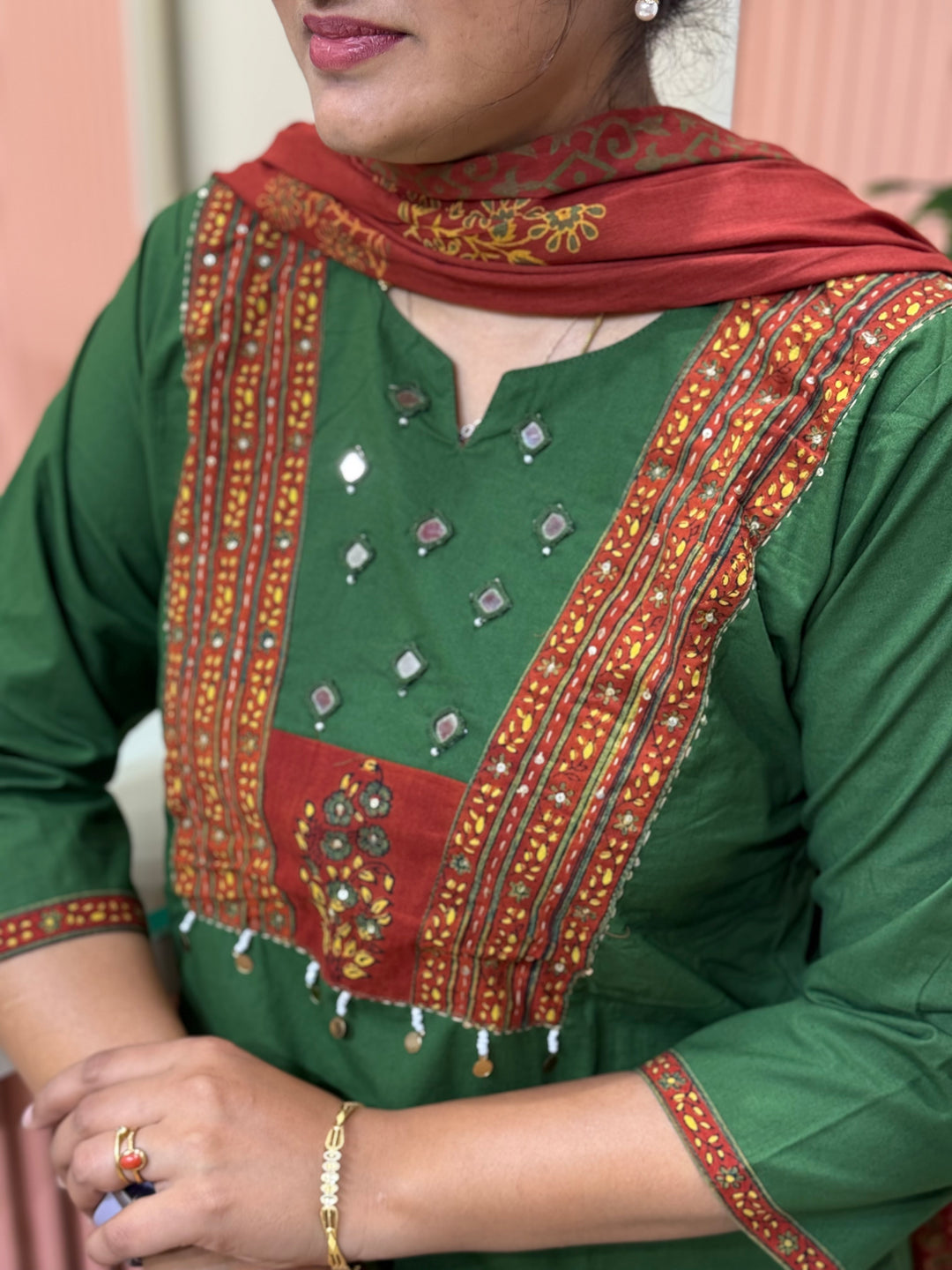 Pure Cotton Collection with Back And Front Patchwork | R210
