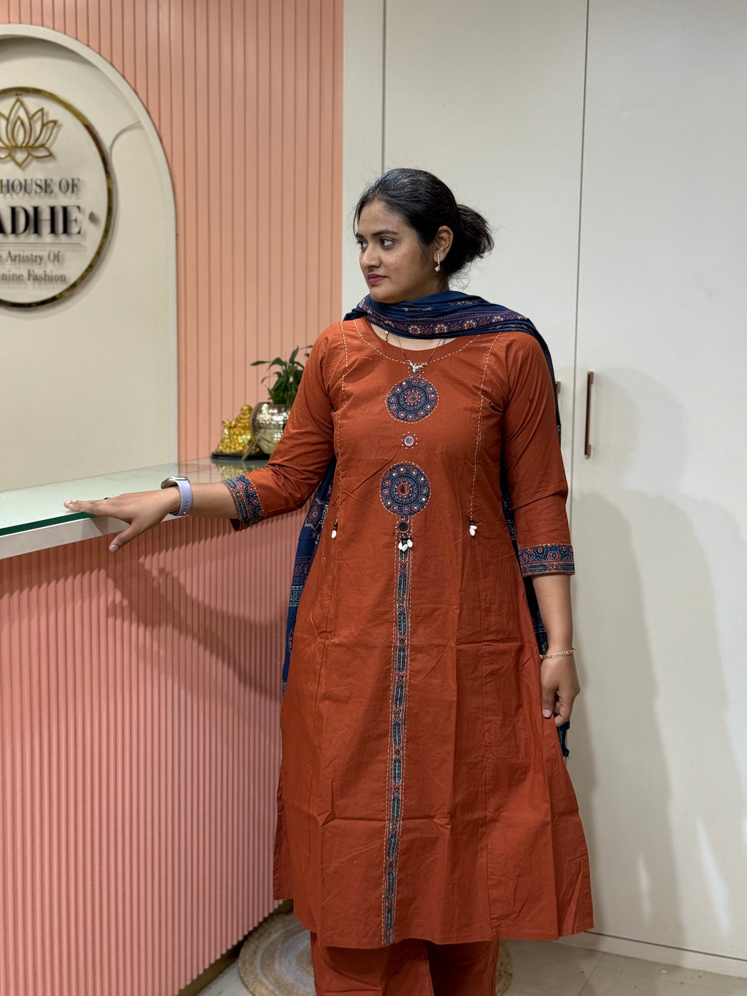 Pure Cotton Geometrical Pattern Collection | R210