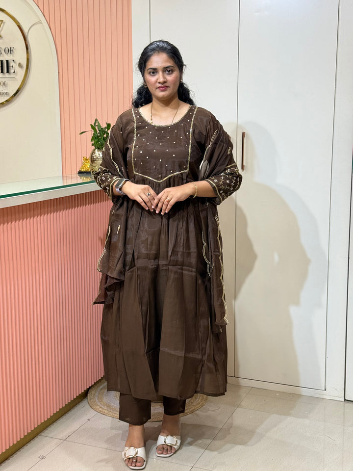 Mul Chanderi Semi Party Wear Collection | R205