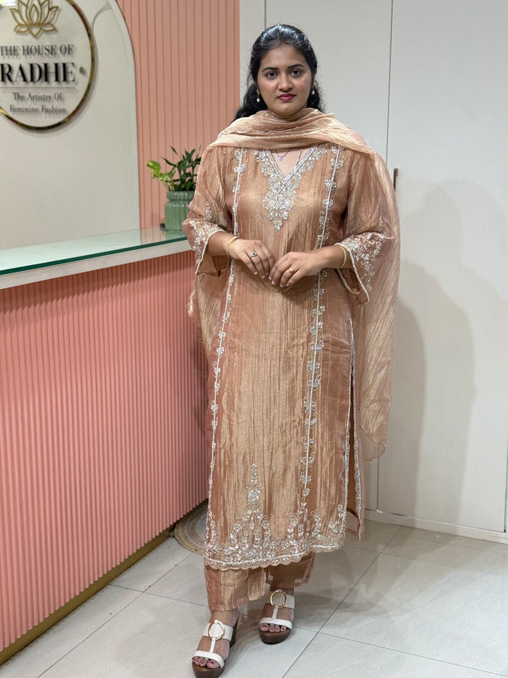 Pure Tissue with beautiful handwork | R231