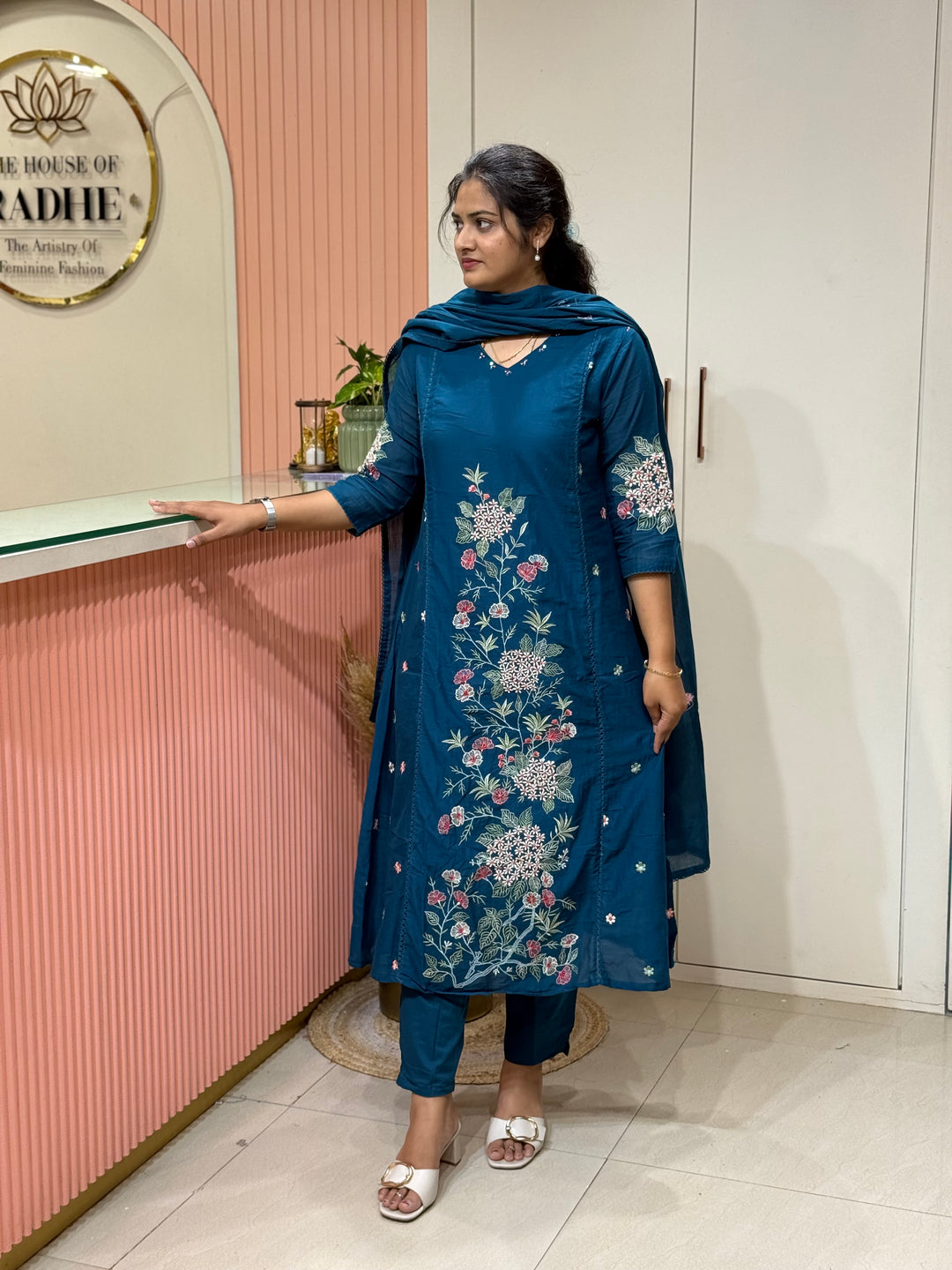 Mul Cotton Collection with Embroidery work (Cotton Lining)| R181