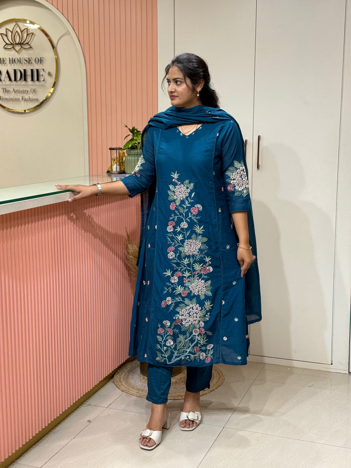 Mul Cotton Collection with Embroidery work (Cotton Lining)| R181