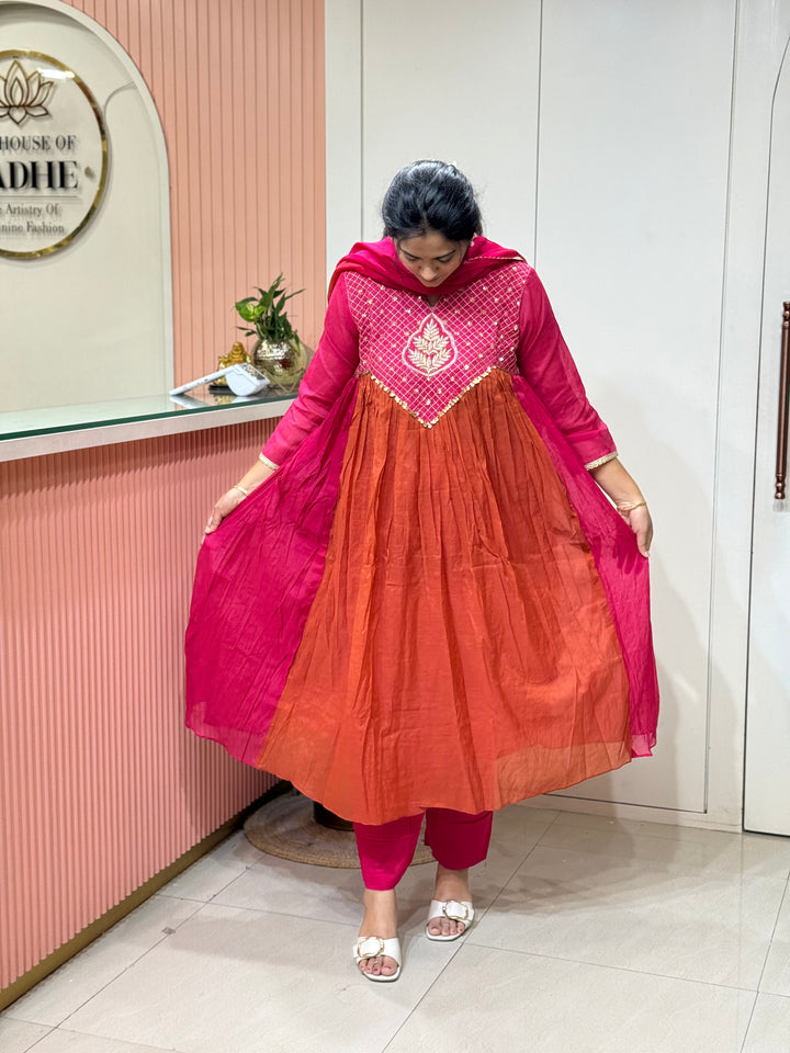 Pure Banarasi Mul Chanderi Exclusive Designer Collection (Cotton Lining)| R218