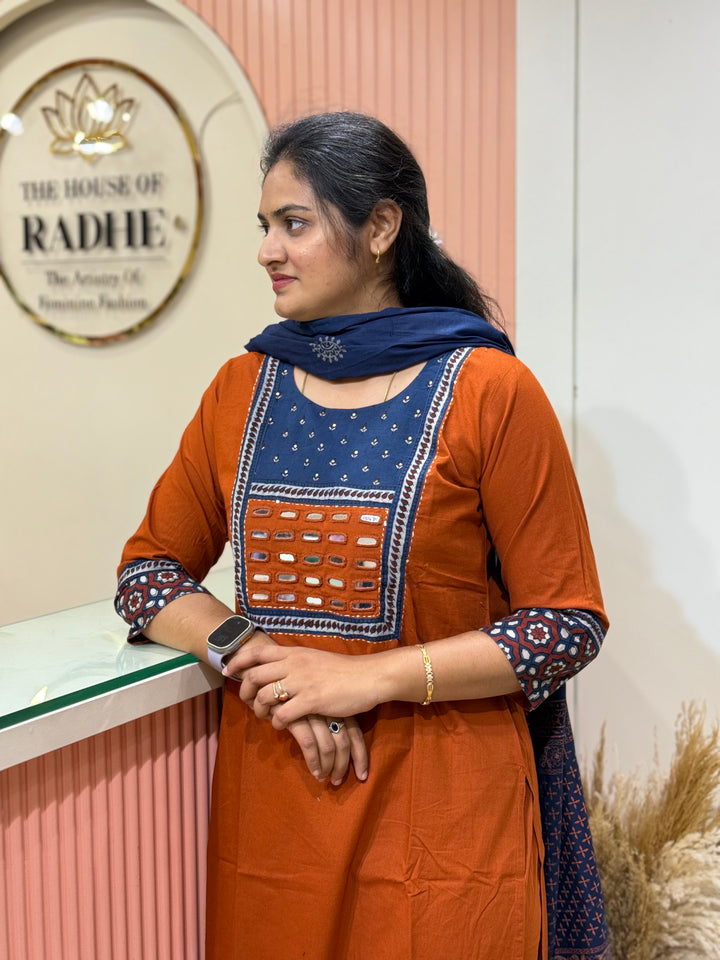 Pure Cotton Collection with Real Mirror Work | R210