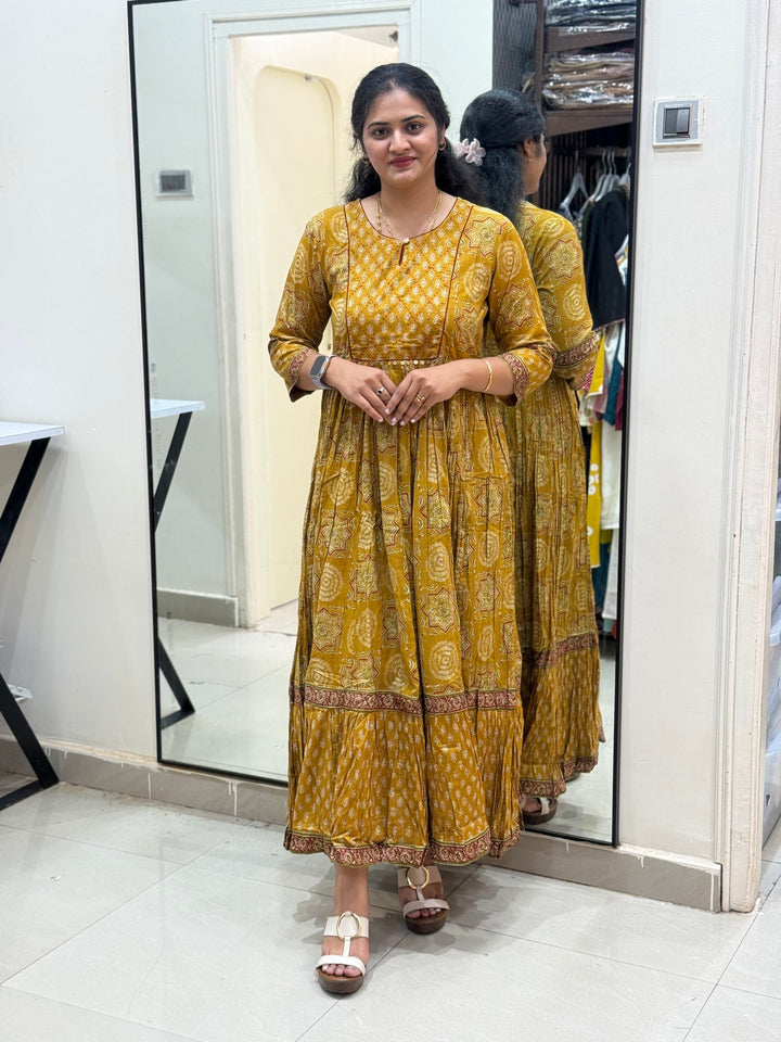 Pure Cotton Gown Collection With Cotton Lining &amp; Beautiful Prints | R144