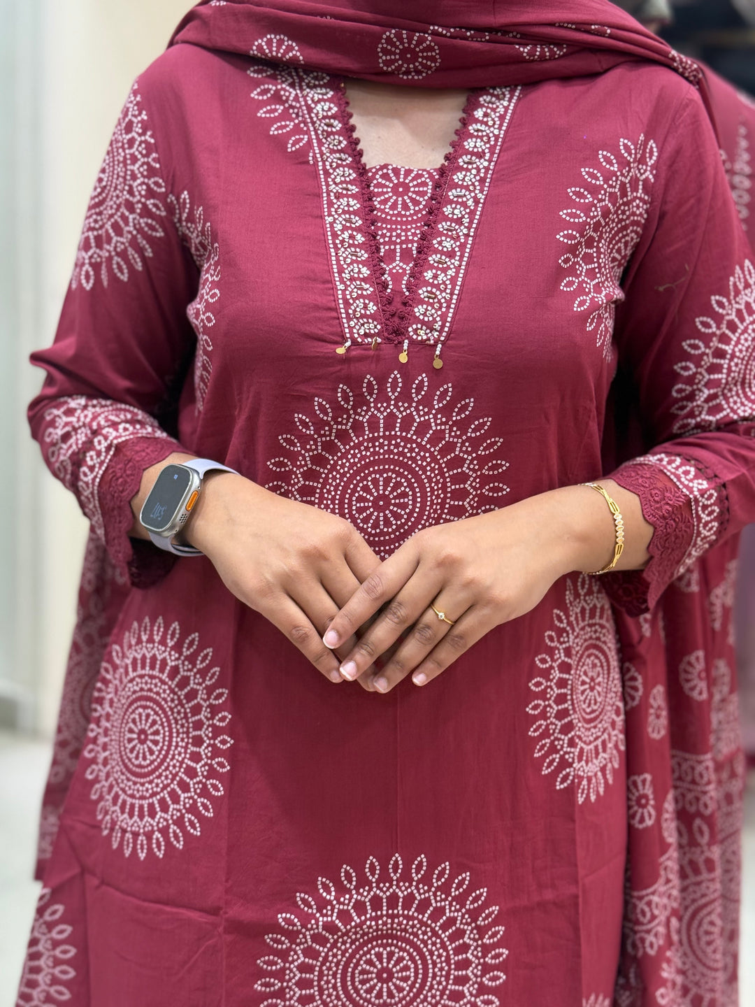 60-60 Cotton A-Line 3 Pc Kurta Set with Palazzo – RADHE97