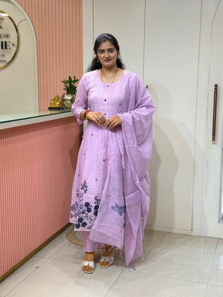 Pure Banarasi Mul Chanderi Exclusive Designer Collection (Cotton Lining)| R218