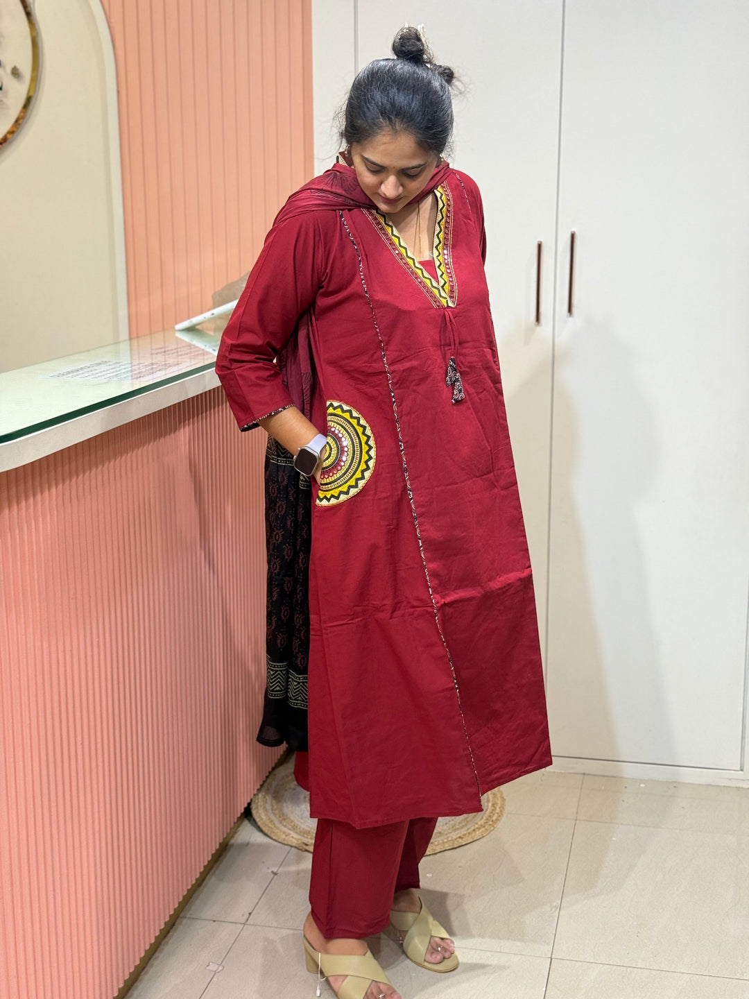 Cotton 3 Pc Kurta Set – Cotton Collection | R162
